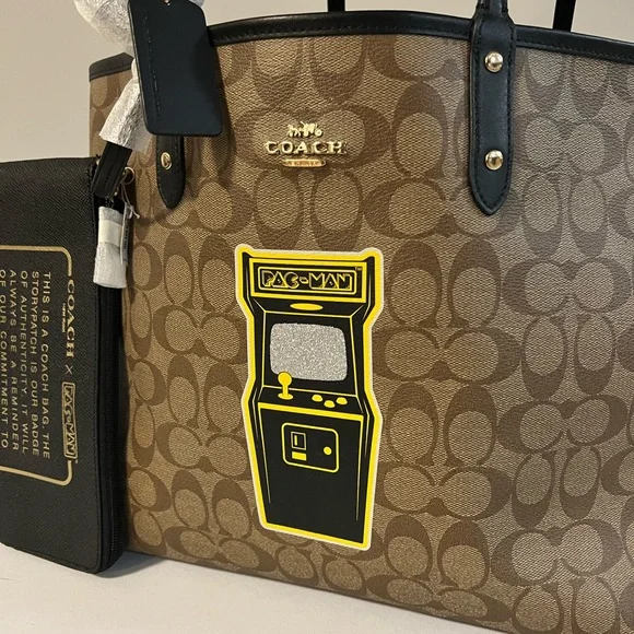 Coach x PAC-MAN Large Tote - Picture 3 of 4